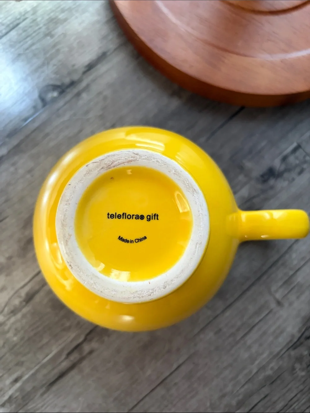 Yellow Smiley Face Ceramic planter/Flower pot by